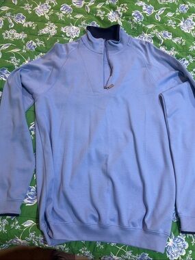 Bobby Jones Light Blue Quarter-Zip Men's Sweater